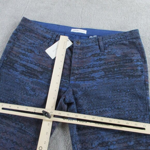 NWT See By Chloe Jeans Womens 32 Blue Space Dye Printed Patterned Skinny $350 - Picture 8 of 14